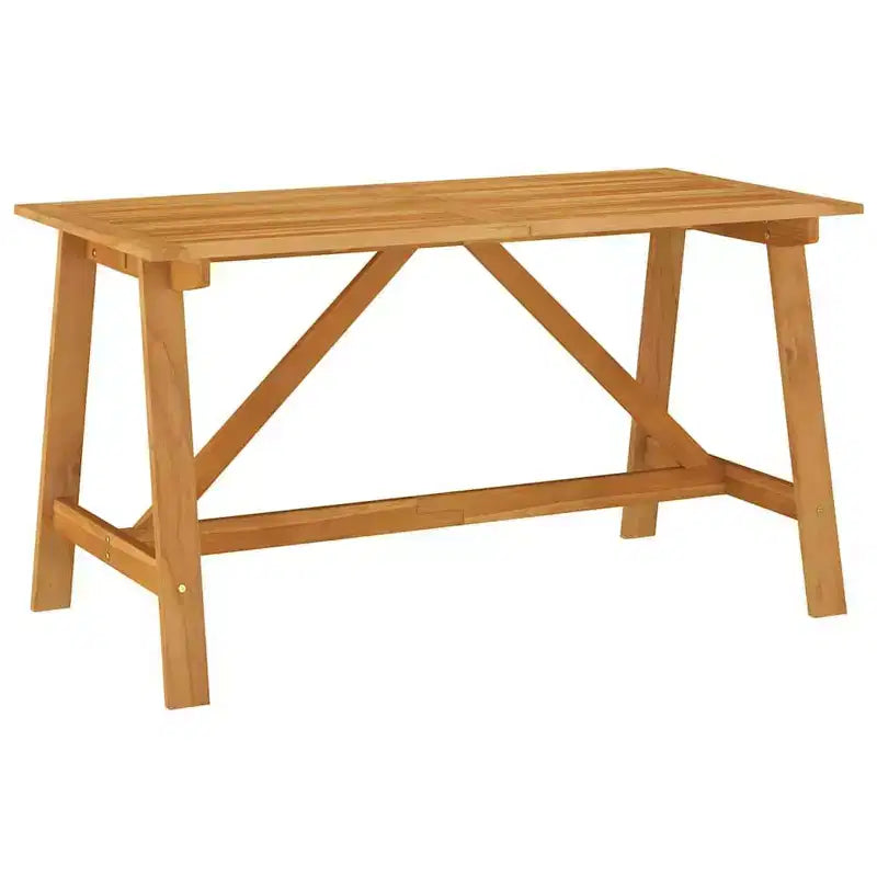 vidaXL Outdoor-Essgruppe Dunkles Holzbraun Massives Akazienholz Mittel