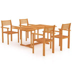 vidaXL Garden Dining Set Teak