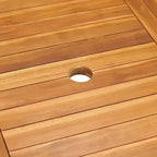 vidaXL Garten-Essgruppe Teak