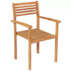 vidaXL Garten-Essgruppe Teak