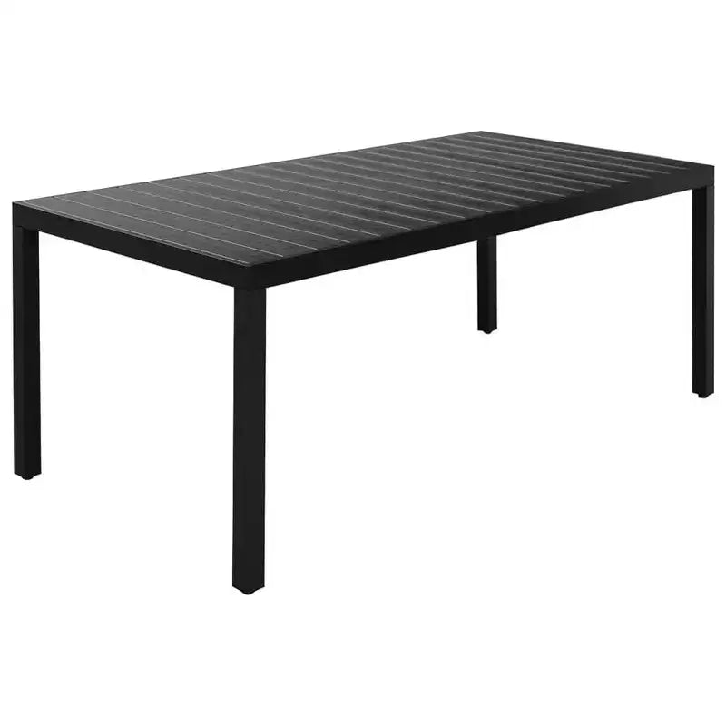 vidaXL Essgruppe Schwarz und Braun Polyrattan Große Sitze Viele