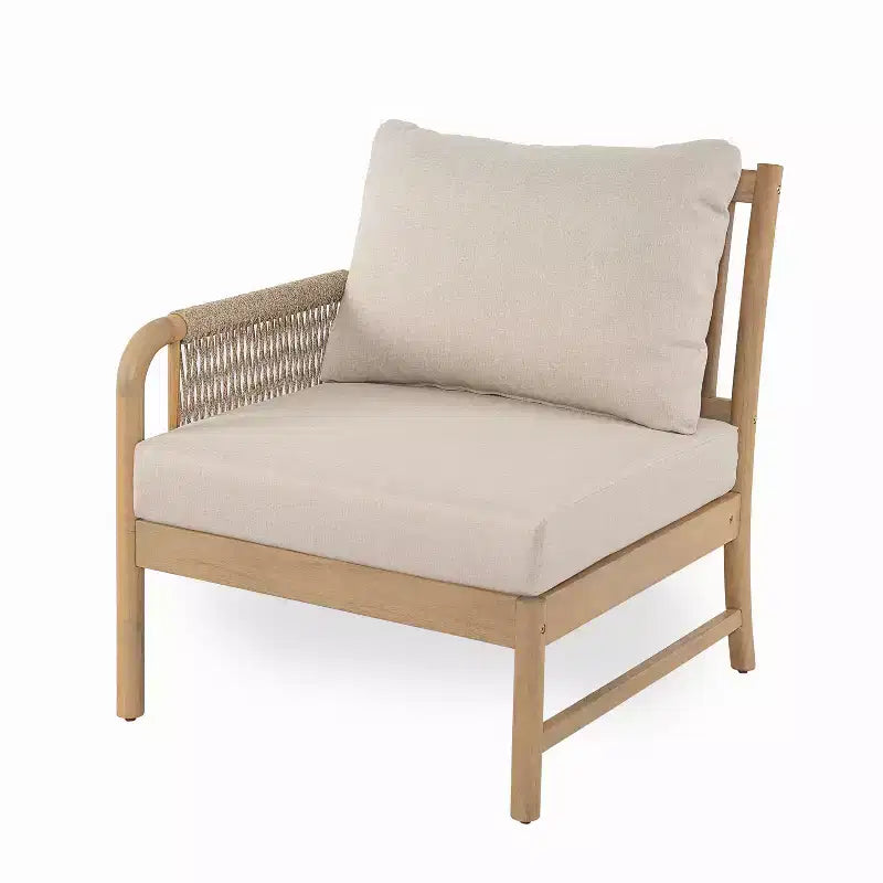 Christopher Knight Home Bhanu Outdoor-Akazienholz 3-Sitzer-Sofa & Lamellen-Couchtisch-Set