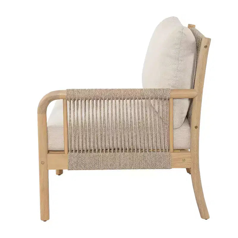 Christopher Knight Home Bhanu Outdoor-Akazienholz 3-Sitzer-Sofa & Lamellen-Couchtisch-Set