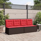 vidaXL Gartenbank Polyrattan
