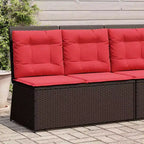 vidaXL Gartenbank Polyrattan