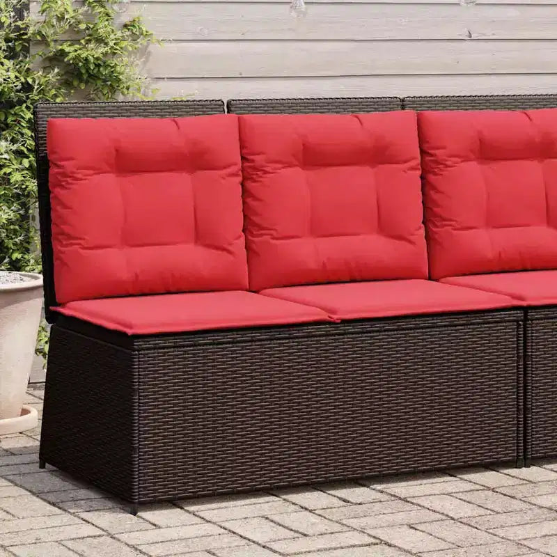 vidaXL Gartenbank Polyrattan