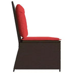 vidaXL Gartenbank Polyrattan