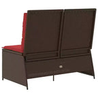 vidaXL Gartenbank Polyrattan