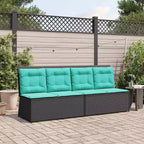 vidaXL Gartenbank Polyrattan