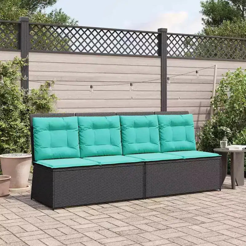 vidaXL Gartenbank Polyrattan