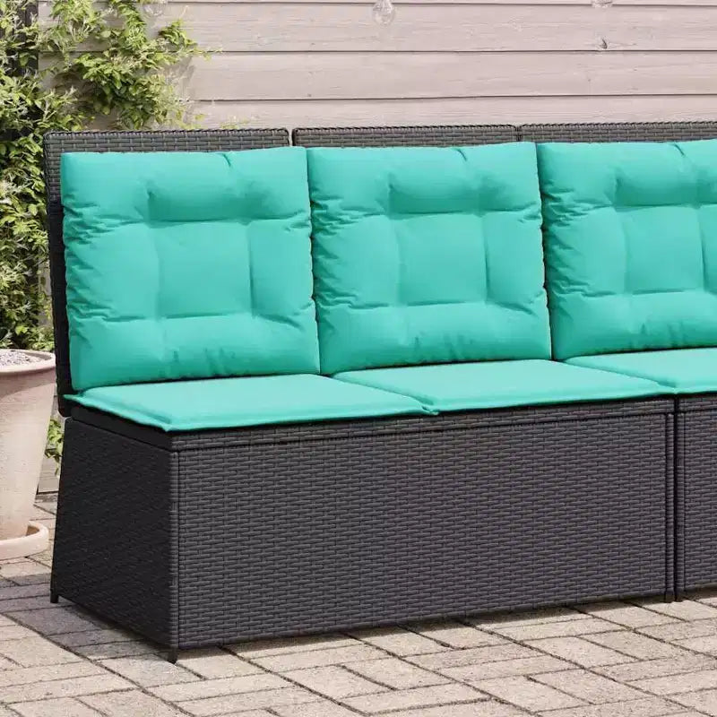 vidaXL Gartenbank Polyrattan