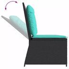 vidaXL Gartenbank Polyrattan