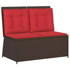 vidaXL Gartenbank Polyrattan