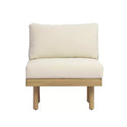 Christopher Knight Home Declan Patio Modernes modulares U-förmiges Ecksofa-Set aus Akazienholz und Seil mit Couchtisch