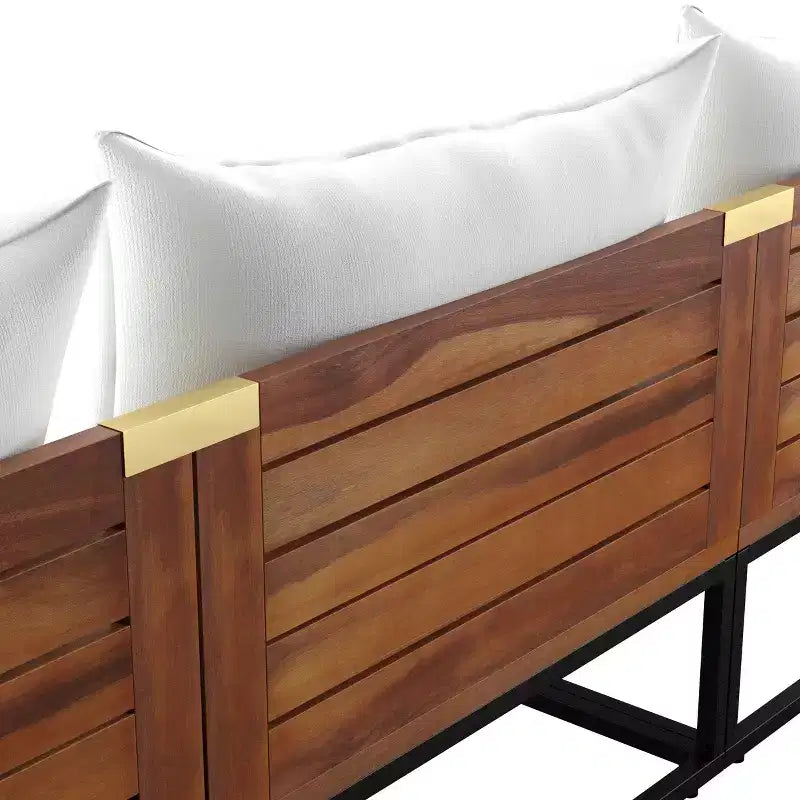 Taradale Outdoorstuhl mit Kissen - 3er-Set - Weiß - SEI