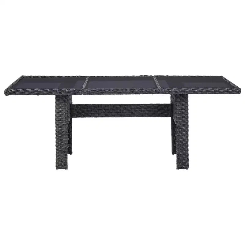 vidaXL Garten Essgruppe Polyrattan