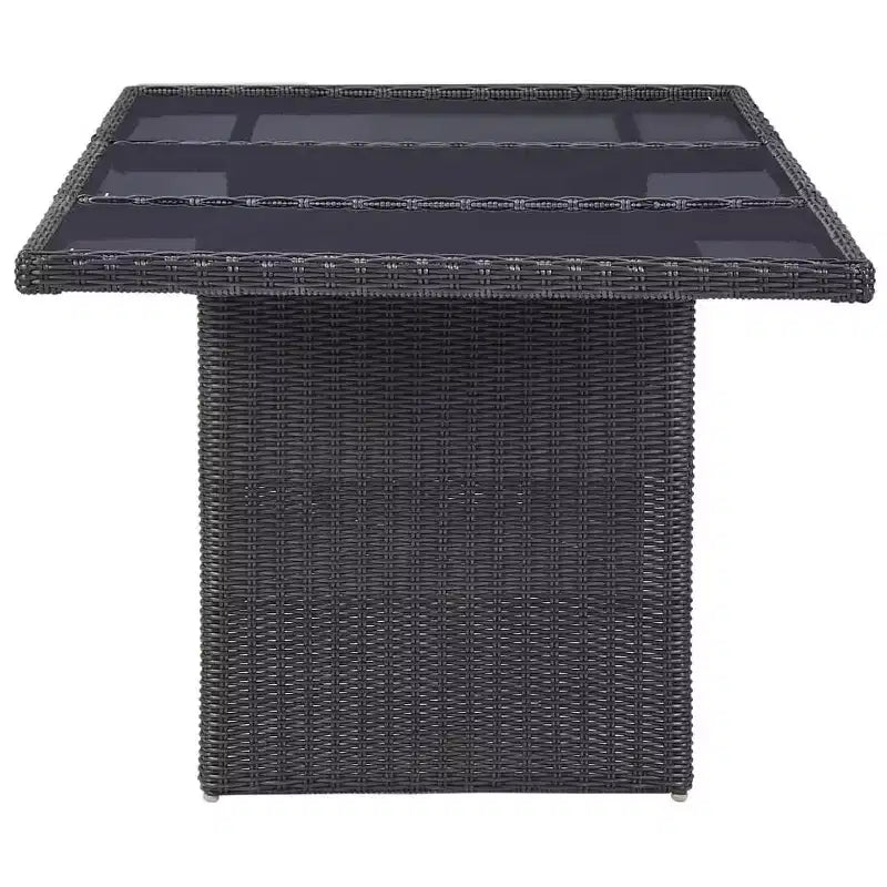 vidaXL Garten Essgruppe Polyrattan