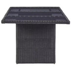 vidaXL Garten Essgruppe Polyrattan