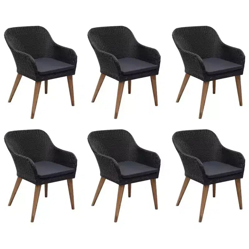 vidaXL Garten Essgruppe Polyrattan