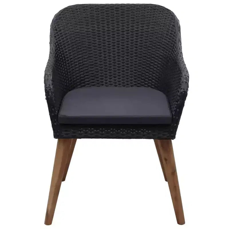 vidaXL Garten Essgruppe Polyrattan