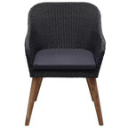 vidaXL Garten Essgruppe Polyrattan