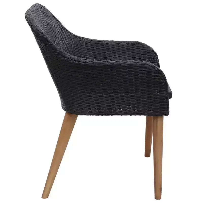 vidaXL Garten Essgruppe Polyrattan