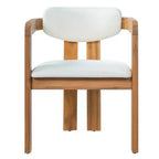 Whisen 5-teiliges Outdoor-Esstisch-Set für 4 Personen, Terrassentisch und Stühle, modernes Garten-Gesprächs-Set, 1 Esstisch und 4 Fasssessel