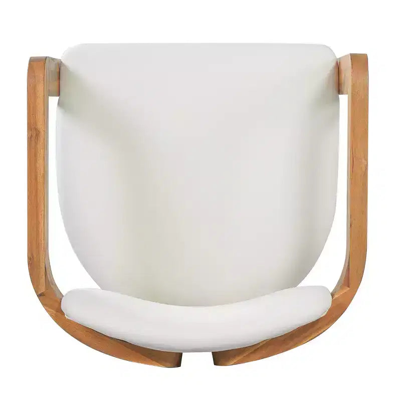 Whisen 5-teiliges Outdoor-Esstisch-Set für 4 Personen, Terrassentisch und Stühle, modernes Garten-Gesprächs-Set, 1 Esstisch und 4 Fasssessel