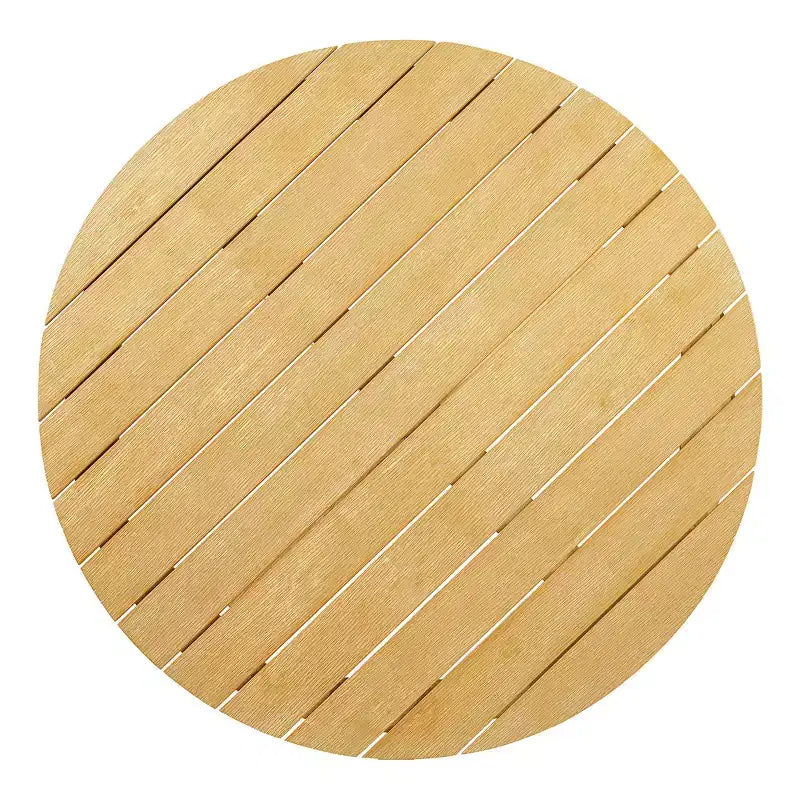Whisen 5-teiliges Outdoor-Esstisch-Set für 4 Personen, Terrassentisch und Stühle, modernes Garten-Gesprächs-Set, 1 Esstisch und 4 Fasssessel