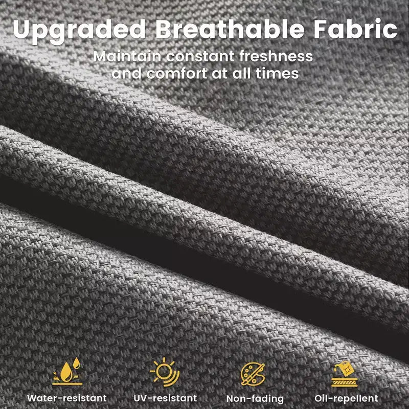 HOMLUX 3-teiliges Terrassenmöbel-Set: Drehbare Schaukelstühle & Beistelltisch aus wetterfestem Rattan