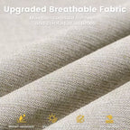 HOMLUX 3-teiliges Terrassenmöbel-Set: Drehbare Schaukelstühle & Beistelltisch aus wetterfestem Rattan