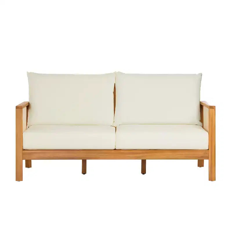 ModernLuxe 2/4-teiliges Terrassen-Sofa-Set, Outdoor-Gesprächsgarnitur, wetterfeste Gartensitzgruppe mit weichen Kissen und Couchtisch