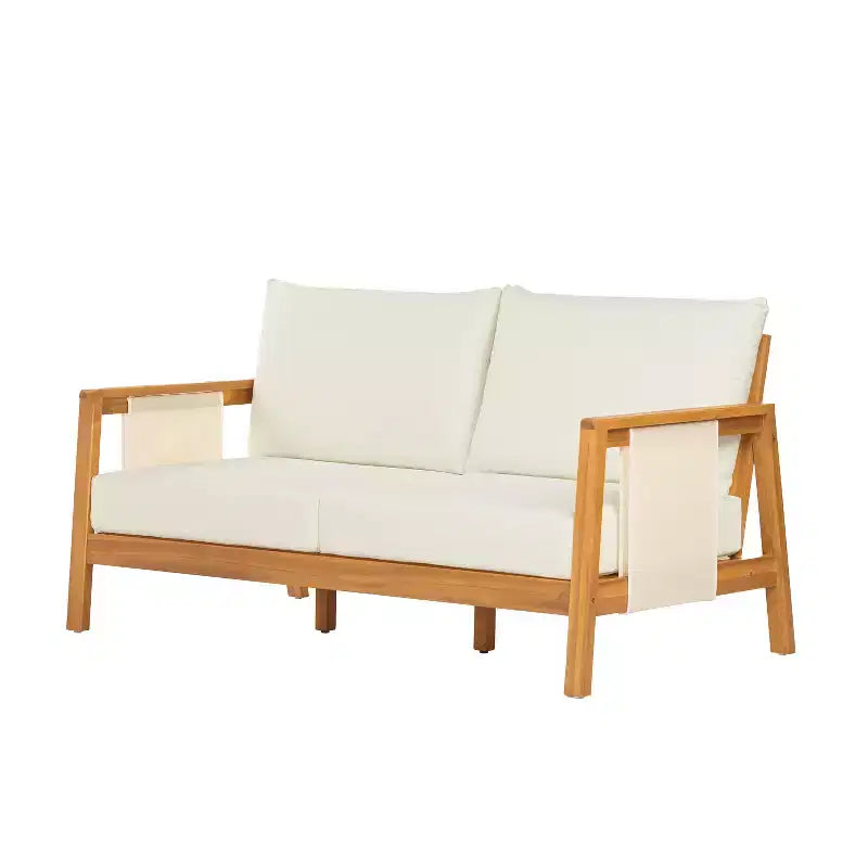 ModernLuxe 2/4-teiliges Terrassen-Sofa-Set, Outdoor-Gesprächsgarnitur, wetterfeste Gartensitzgruppe mit weichen Kissen und Couchtisch