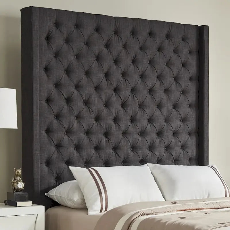 Naples Button-Tufted Wingback-Kopfteil ohne Bettgestell von iNSPIRE Q Artisan