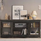 TV Stand for 65/60/55  TV Media with Power Outlets Dark Grey - 58 inches
