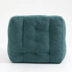 Multi-Color Velvet Upholstered Accent Chair with Crushed Foam and Ottoman for 1 Person