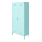 Orange / Pink 2-türiger hoher Metallschließfachschrank, 1-Personen