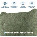 Modulares Chenille-Liebessofa, 2-Sitzer-Cloud-Sofa mit hochelastischem Schwamm, knochenloses Sofa für kleine Räume