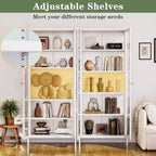 Bekrvio 67H Vitrine mit 3-seitigem Glas und LED-Beleuchtung, 5-Lagen-Aufbewahrung mit Doppeltüren und Metallrahmen für Sammlerstücke, ideal für kleine Räume