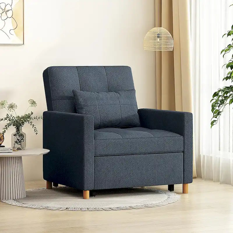 AECOJOY 3-in-1 Schlafsofasessel mit Kissen und verstellbarer Rückenlehne