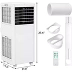 8.000 BTU mobile Klimaanlage – 3-in-1 Kühlung, Entfeuchter & Ventilator für 32 m² mit Schlafmodus & 1 Jahr Garantie