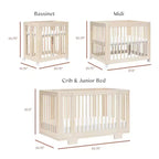 Babyletto Yuzu 8-in-1 umwandelbares Kinderbett mit All-Stages Umrüst-Kits