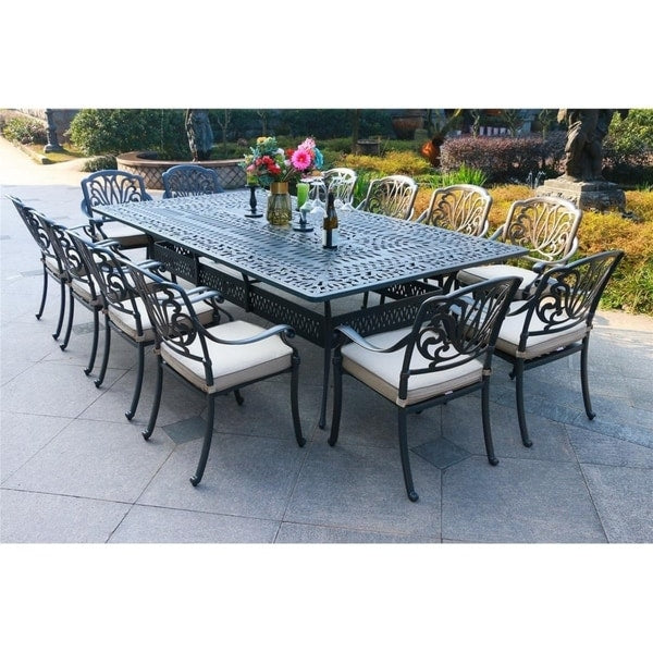 Manasquan 13-teiliges Essgruppe aus Gunmetal Aluminium von Havenside Home
