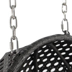 LeisureMod 2-Person Hängesessel mit Ständer – Outdoor/Indoor Rattan Korbsessel Garten-Schaukelhängematte mit Kissen