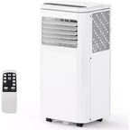 10000 BTU tragbare Klimaanlage, Heim-AC/Klimaanlage mit Fernbedienung für Räume bis zu 42 qm, 3-in-1-Funktionen/24-Stunden-Timer/Lenkrollen