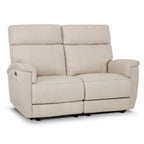 MCombo 60.2 Power Loveseat Relaxsofa mit Massage und zweifacher Heizung, verstellbarer Kopfstütze, USB- & Typ-C-Anschluss, Stoff