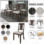 CraftPorch Classic 7-teiliges Esszimmerset aus Holz
