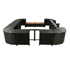 Spa-Umrandung Spa-Rahmen Quadratisches Outdoor-Rattan-Sofa-Set