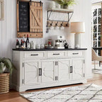 Buffetschrank Landhausstil, Kaffeebar Weinbar für Esszimmer - N/A