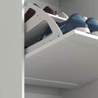 HOMCOM Schmaler Schuhschrank für den Eingangsbereich mit 3 Klappschubladen und verstellbaren Einlegeböden, Schuhregal-Organizer für 12-18 Paar Schuhe